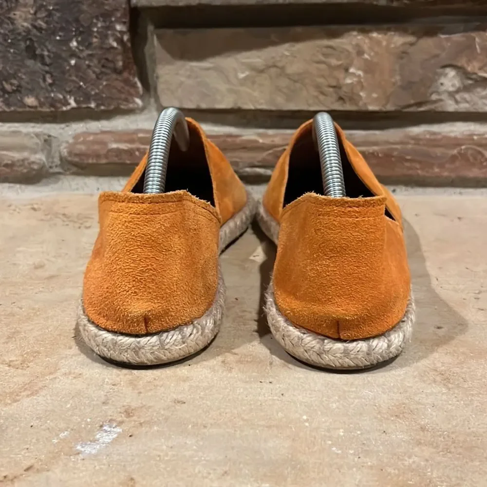 Miz Mooz Celestine Orange Suede Espadrille Flats